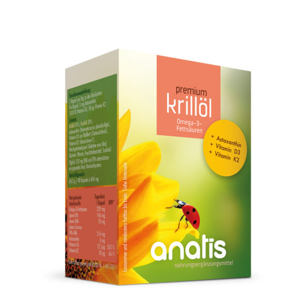Anatis Krill Oil Premium + astaksantin + vitamin D3 + K2