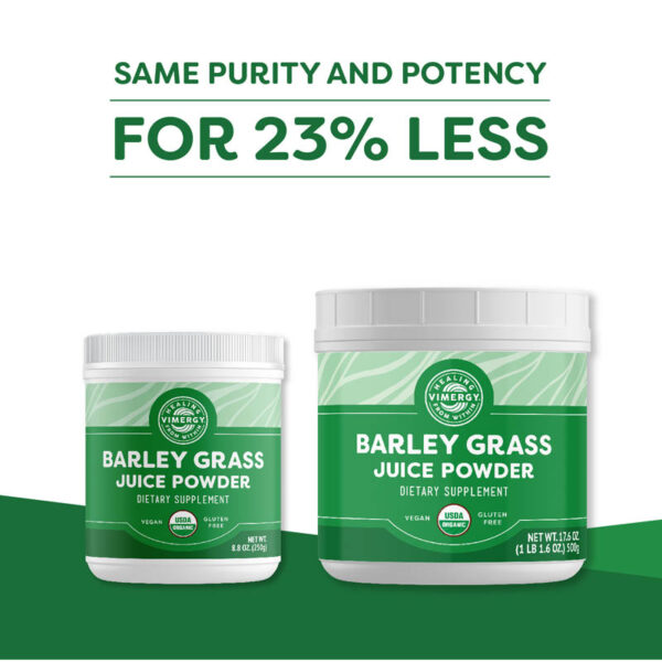 Veliko pakovanje Vimergy® Sok v prahu iz ječmenove trave, Barleygrass Juice - 500 g